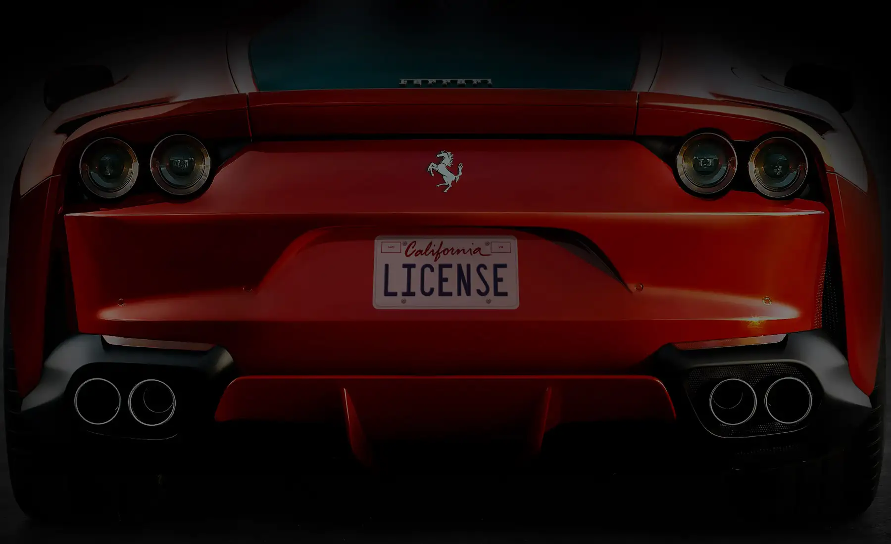 adhesive license plate replica